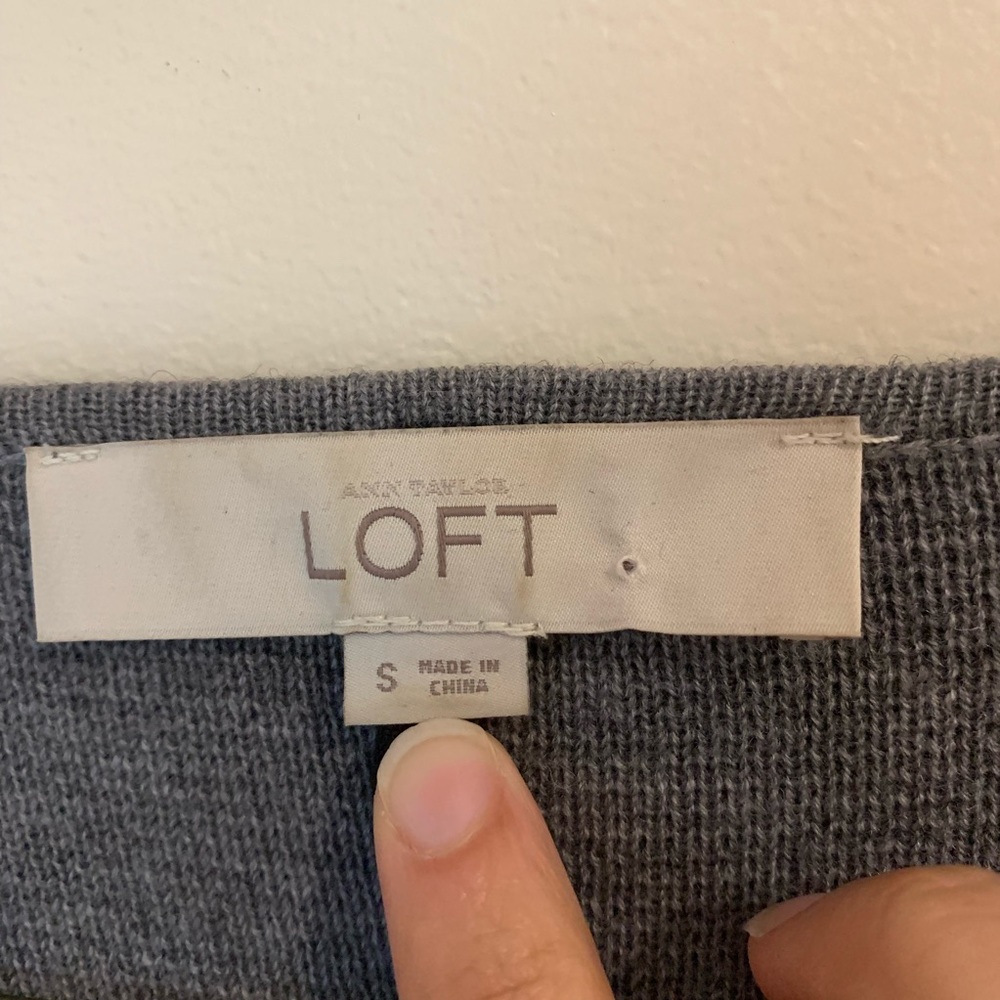LOFT biker inspired grey jacket - Picture 6 of 7